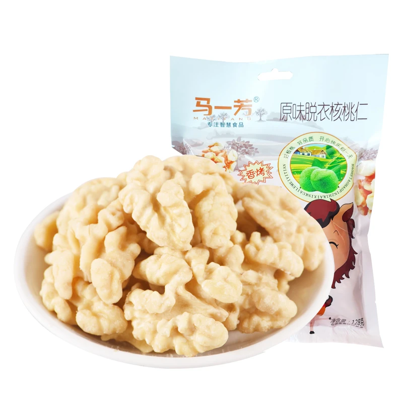马一芳新货脱皮128g袋装原味香甜脱衣老树熟核桃肉好吃酥脆核桃仁