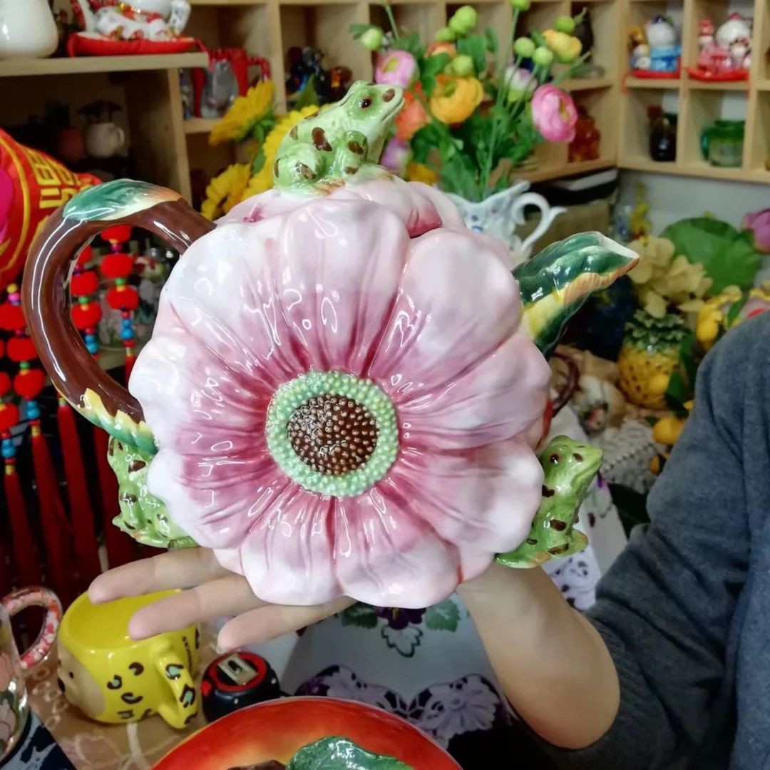 方亚手绘陶瓷暗恋桃花大花瓶摆件