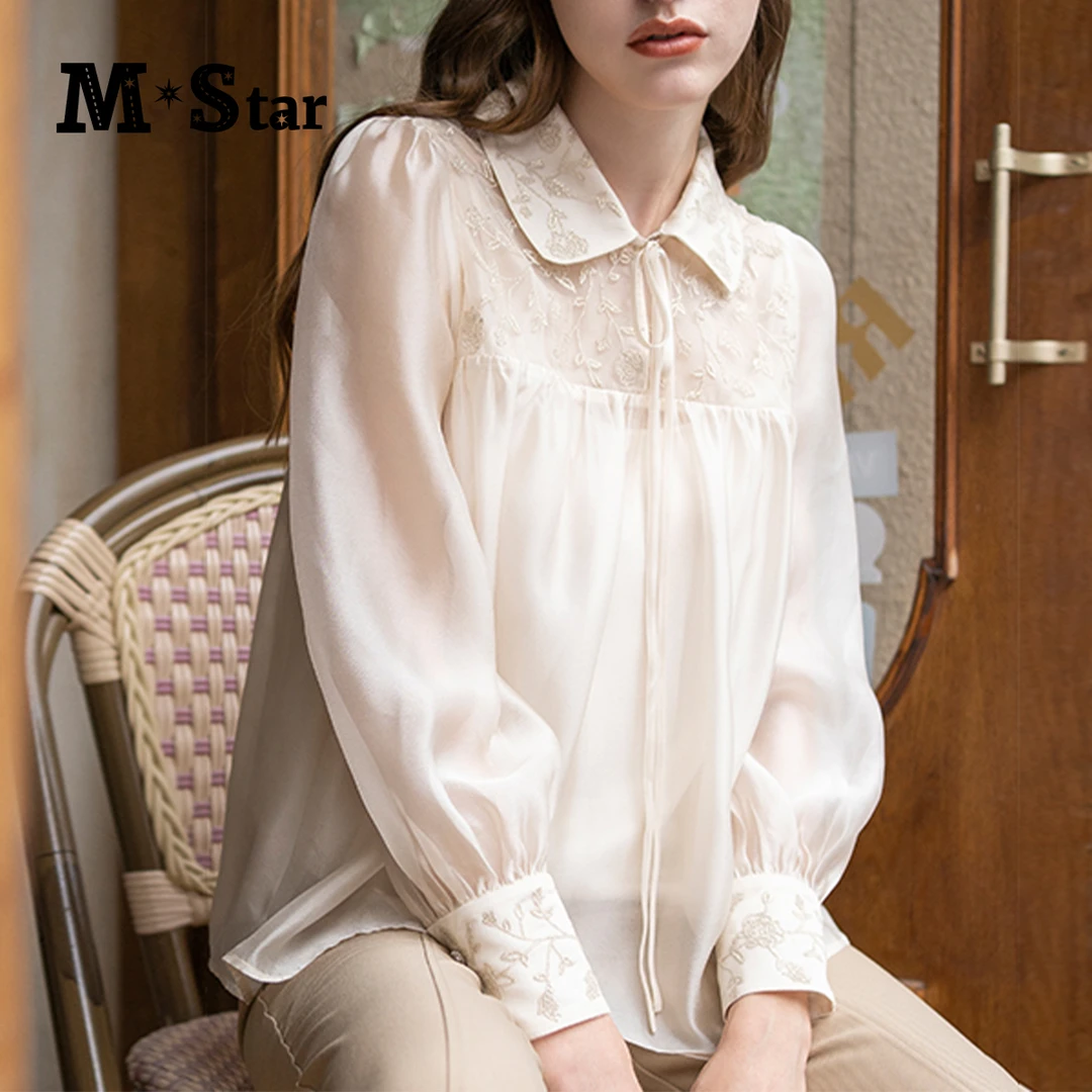 【媛媛女王专享】M-Star带古典宫廷风衬衫两件套SC112G3576