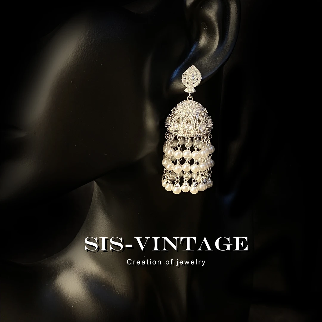 合金耳饰 雅音  重工设计师款百搭耳饰