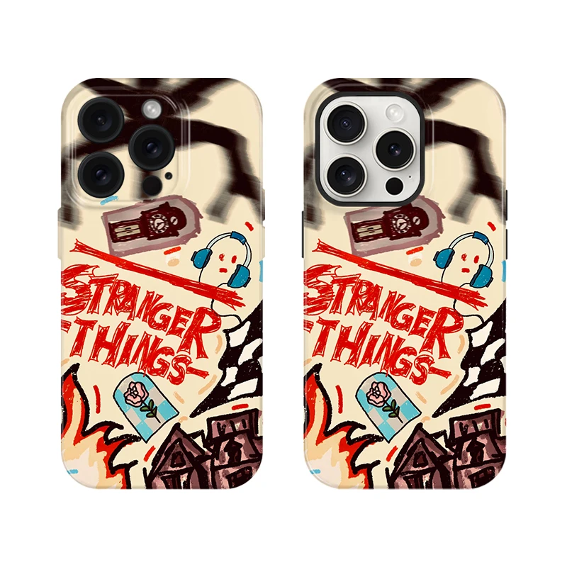 涂鸦奇怪物语  适用iPhone16Promax手机壳iphone15保护壳14plus/1