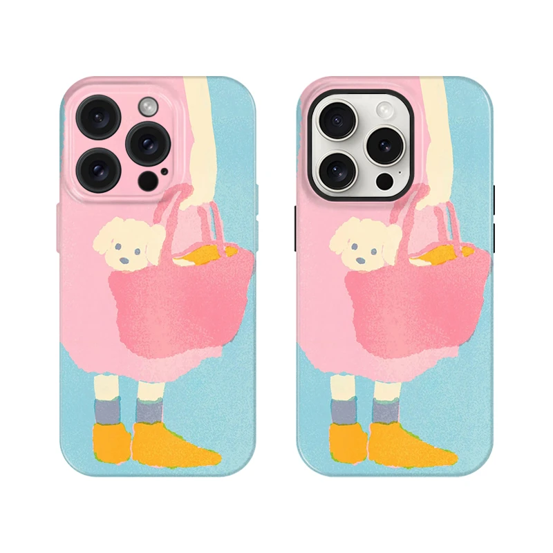 手提小狗  适用iPhone16Promax手机壳iphone15保护壳14plus/13