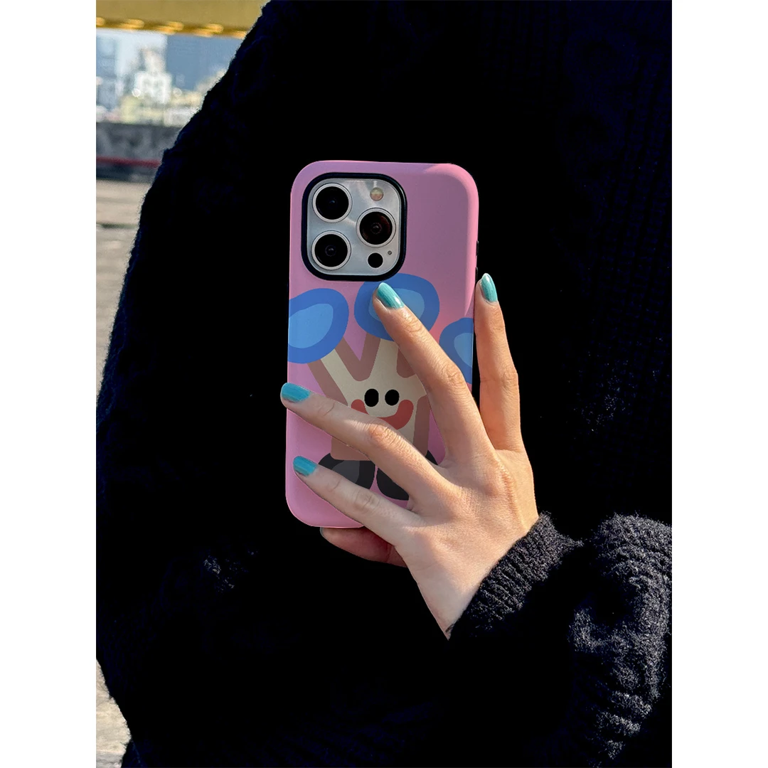 磨砂菲林二合一适用于苹果15promax手机壳iphone15plus小米14简约