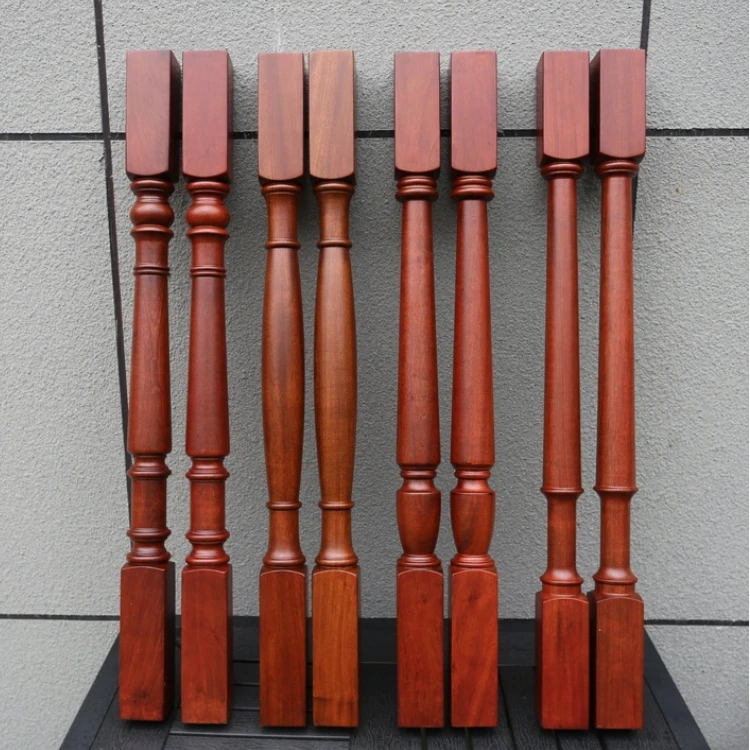 【包邮包安装】花梨实木楼梯扶手定制家用楼梯定做现代简约别墅