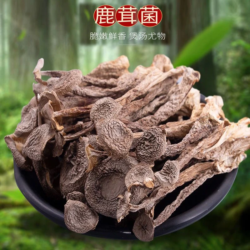 新鲜云南A+鹿茸菇山药干货250g煲汤煮菜食材脆姑蘑菇香菇商超品质