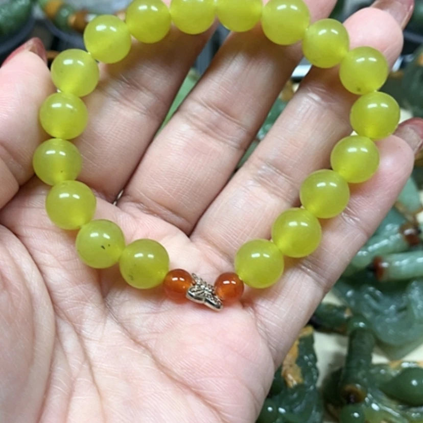 【闪购商品】透闪石-蛇纹石玉珠宝奇石未镶嵌