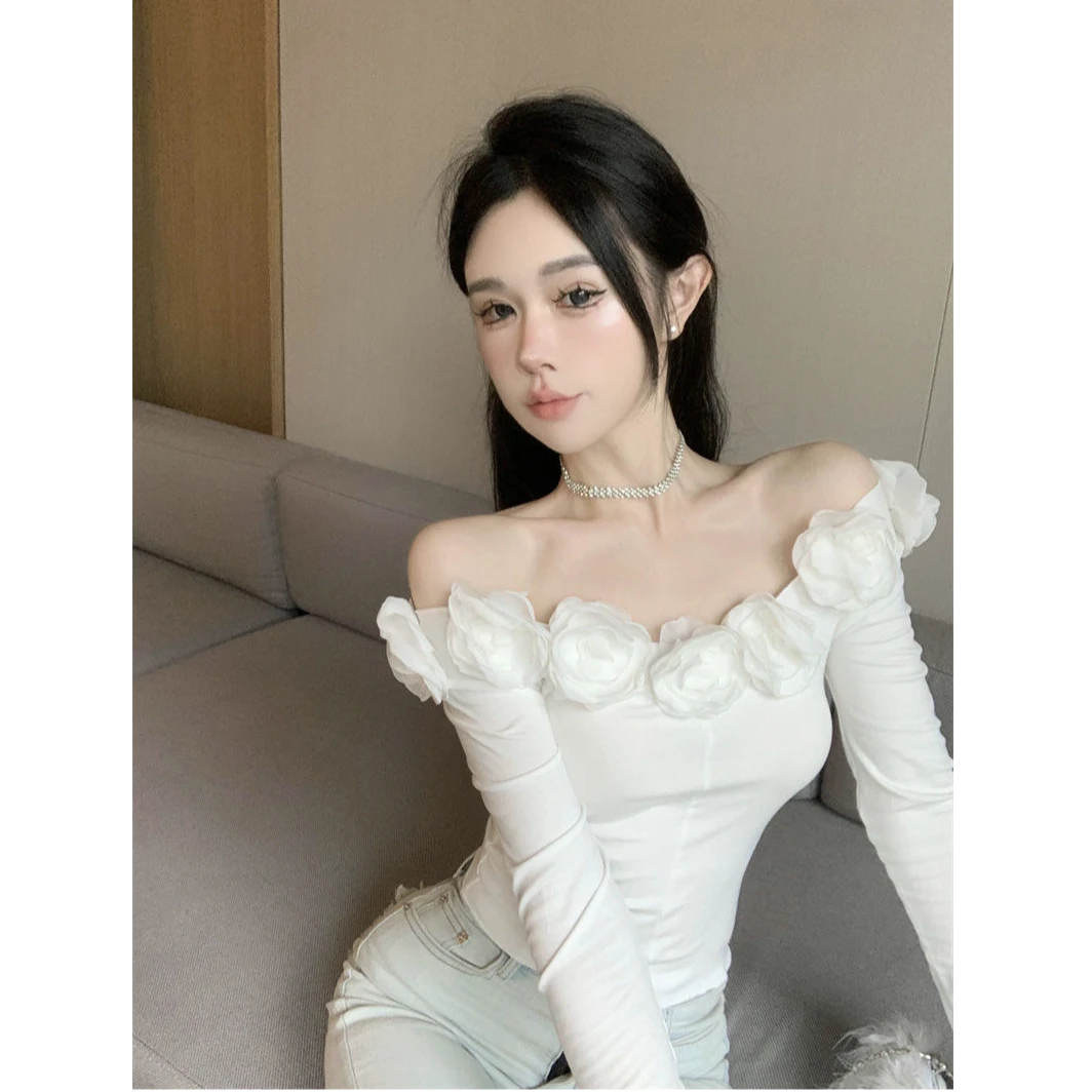 早秋2024新款长袖打底衫女辣妹修身T恤内搭上衣高级网红法式外穿