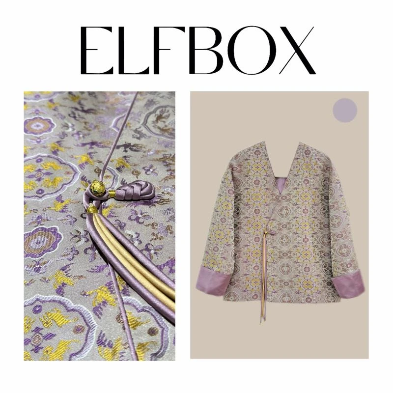 主播推荐《鹤鹿同春》2024秋季新款新中式宋锦外套2508