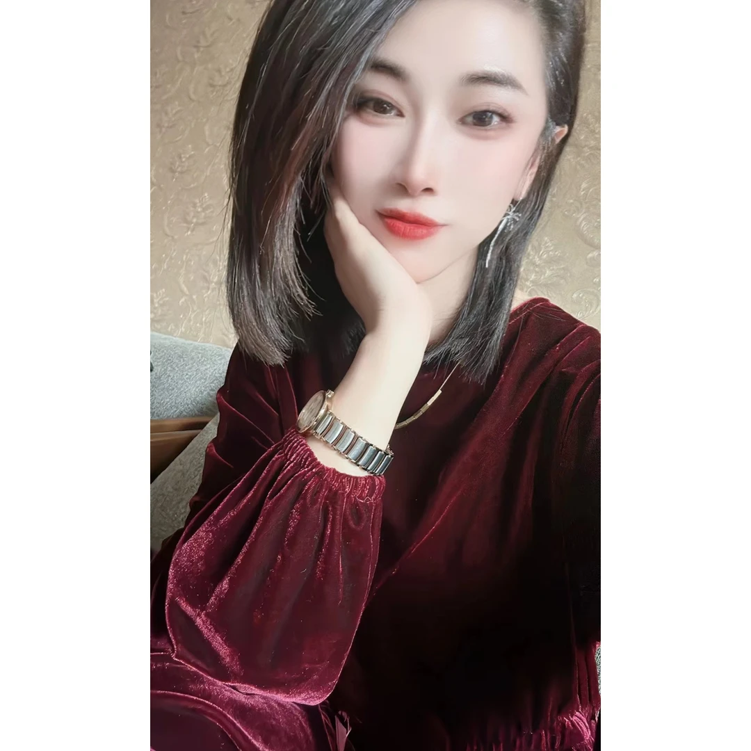 12006金丝绒新款加肥加大优雅高贵半侧系带秋装显瘦气质时尚裙子