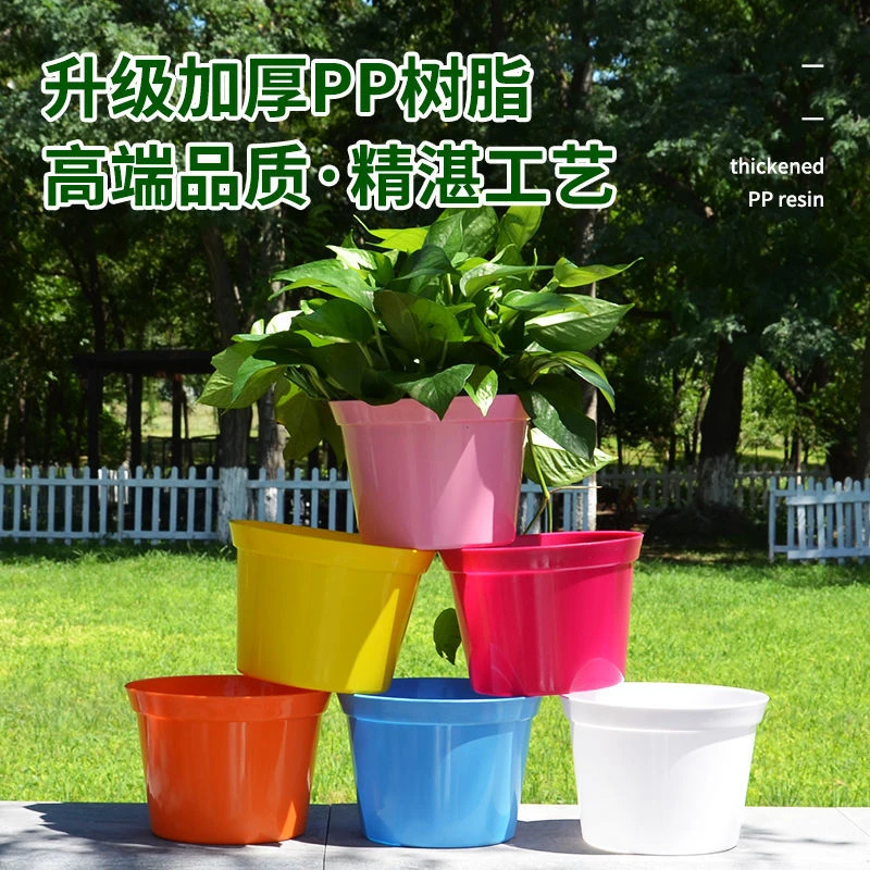 塑料简约特大号厂家直销绿萝碗莲睡莲花盆荷花无孔水培仿陶瓷花盆