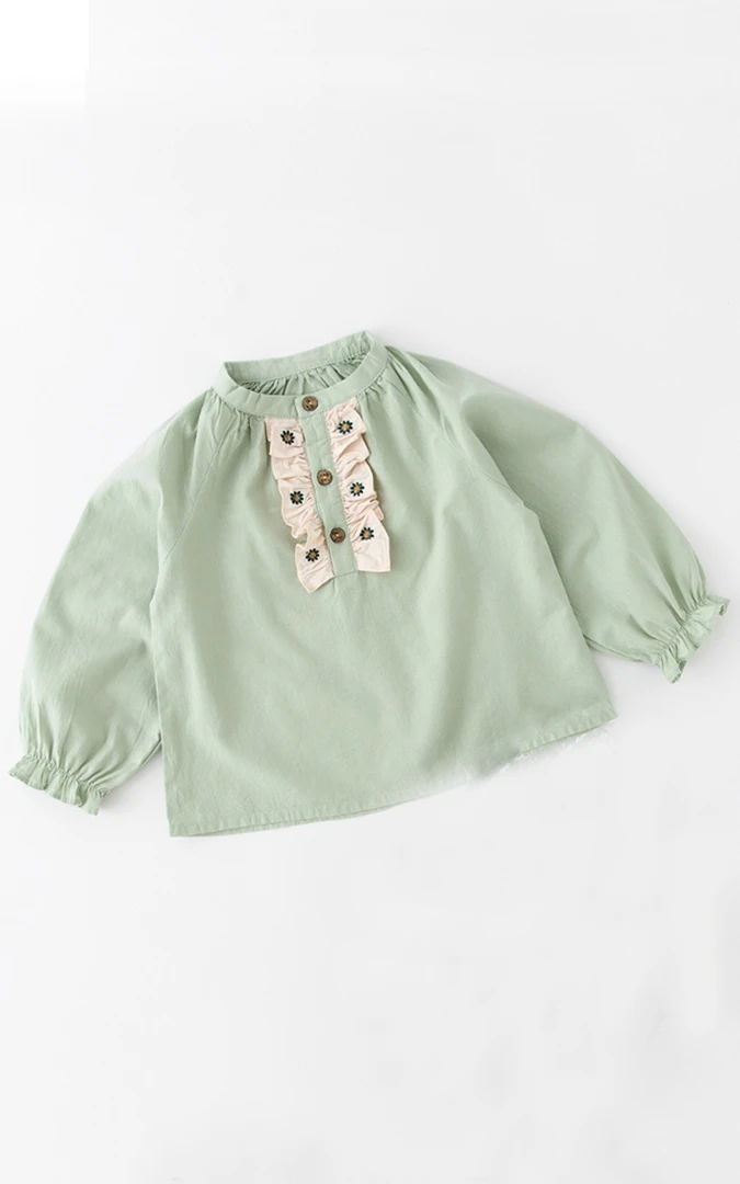 1-5岁100棉秋款】英格贝贝线下实体店专柜店同款~ 女宝民族风长袖T