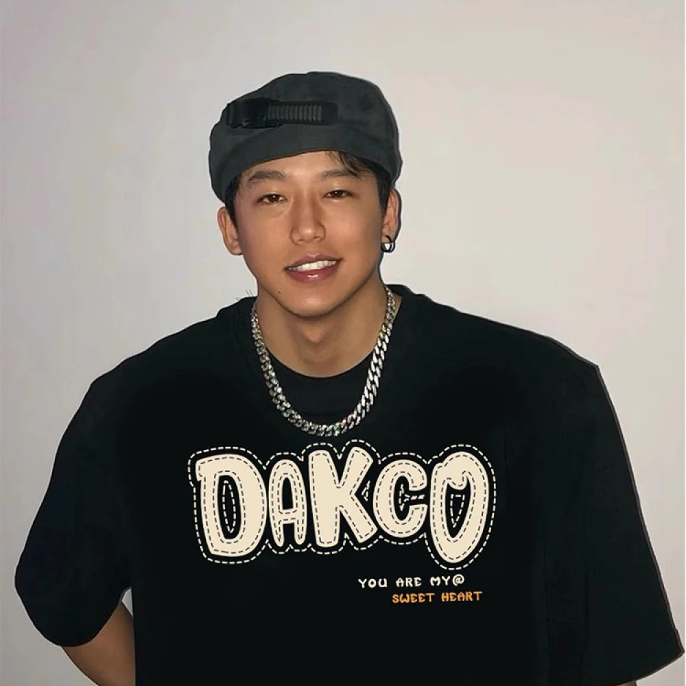 潮牌美式复古短袖高街欧美重磅纯棉t恤男士oversize字母印花上衣