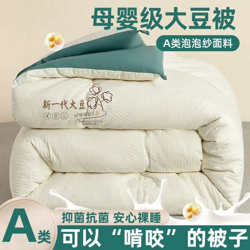 A类大豆纤维被加厚保暖冬被学生单人春秋被冬天被子棉被四季被芯