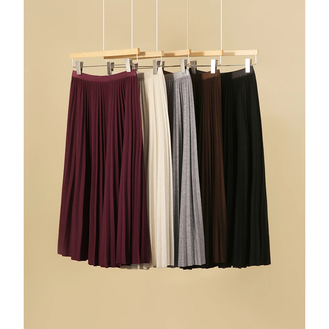 SEPT CHIC 绒软触感 重工压褶佰搭A字半身裙2024年秋S73191QZEAL