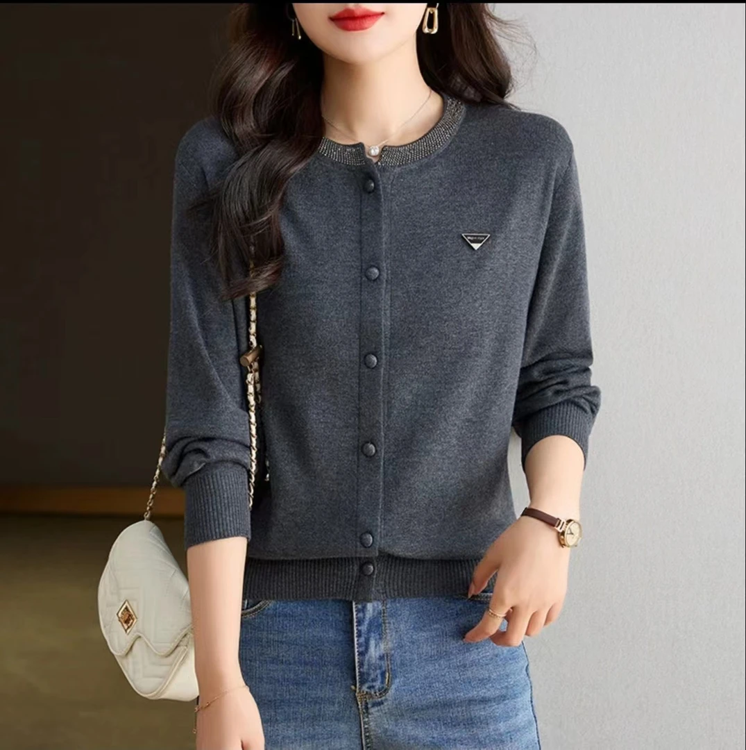 秋季新款羊毛百搭气质开衫