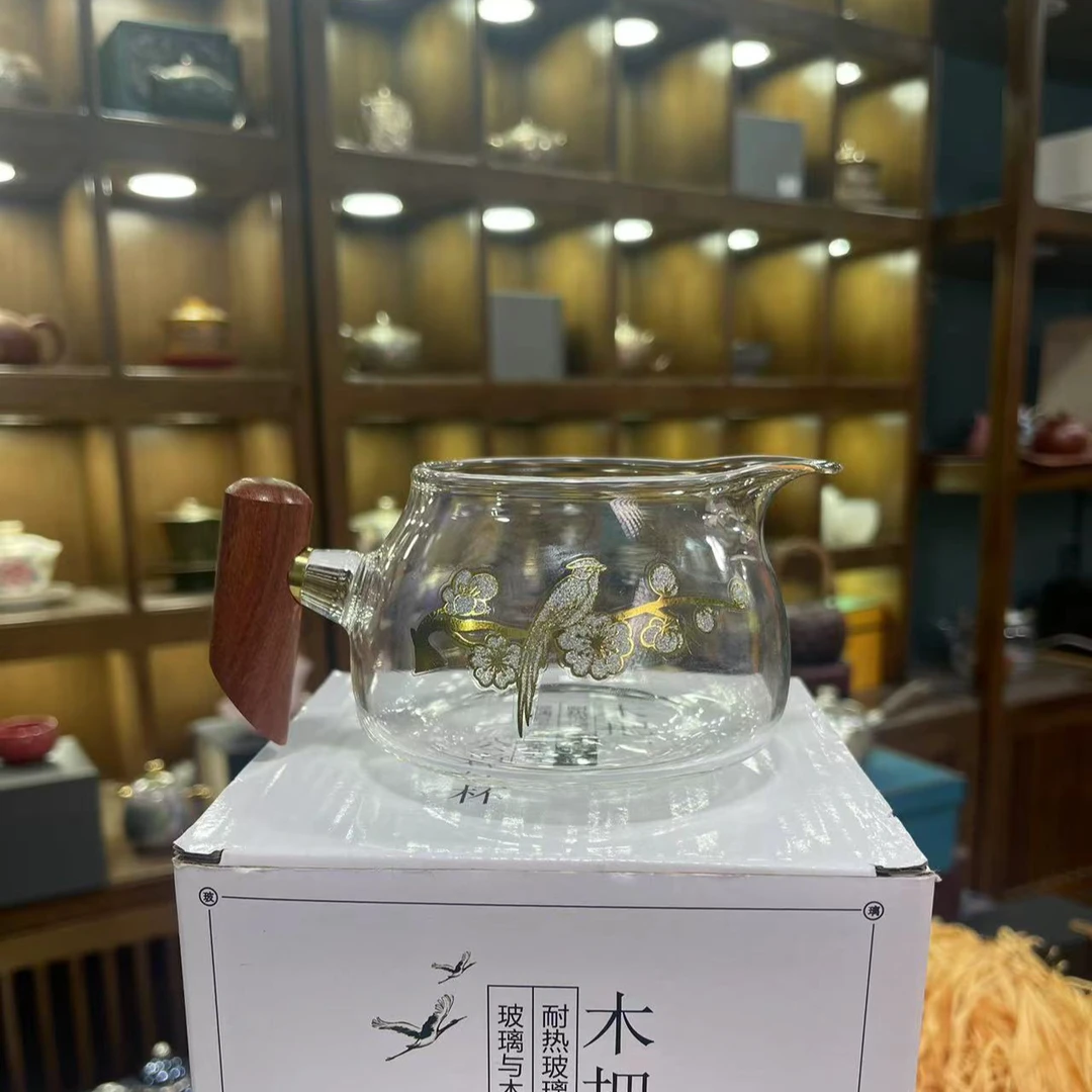 【闪购商品】木把玻璃公道杯2757