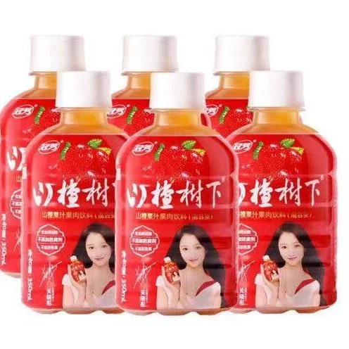冠芳山楂树下25年4月生产350ml*6瓶(0防腐剂0色素0香精)果汁正品
