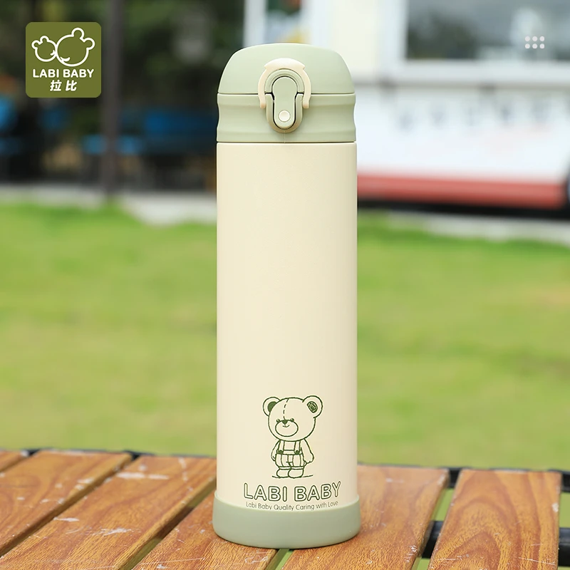 【专柜同款】拉比熊儿童316不锈钢保温水壶宝宝喝水幼儿园水壶