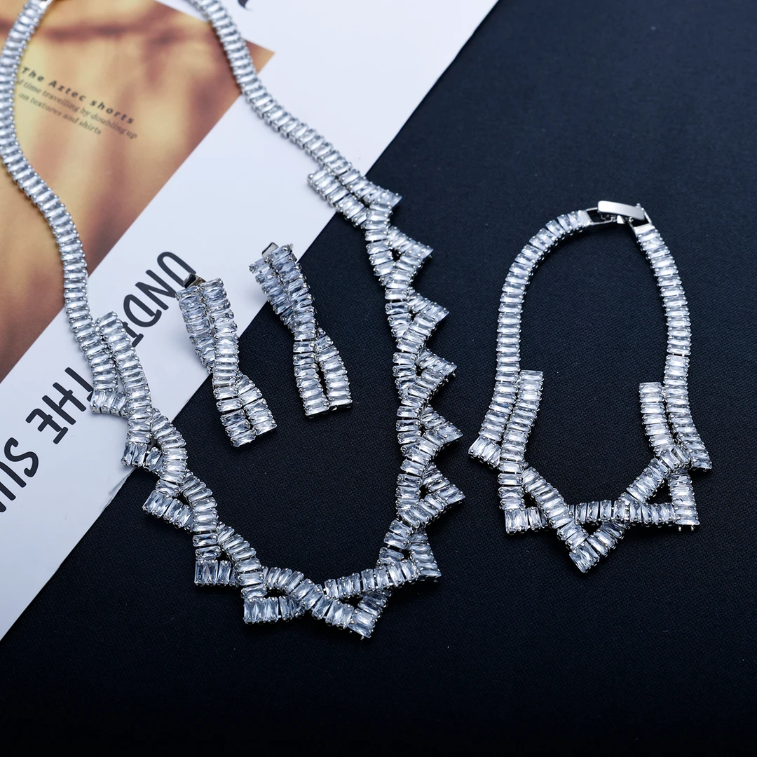 铜合金项链 5015时尚首饰三件套