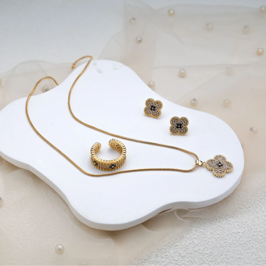 铜合金项链 4027时尚首饰三件套