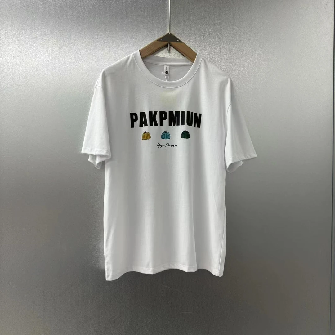 22502#T#南瓜#夏季字母印花百搭T恤