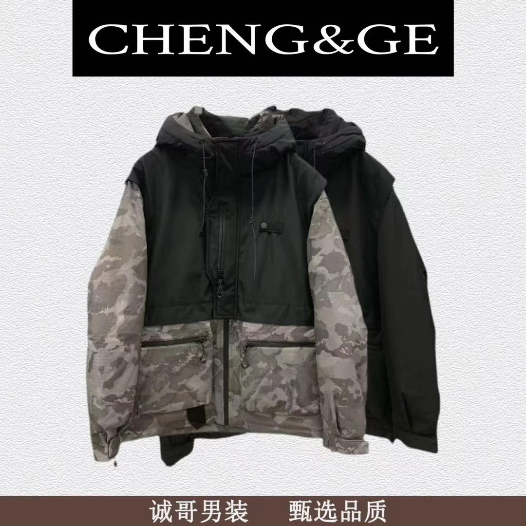 羽-7718#冬款加厚连帽款保暖外套