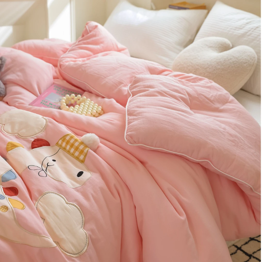 【baby house专柜同款-云朵龙】母婴级A类全棉双层纱儿童幼儿园被芯