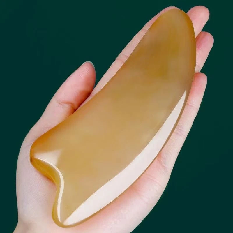 牛角刮痧片全身通用肩颈专用背部刮痧工具颈椎疏通刮沙片刮痧神器