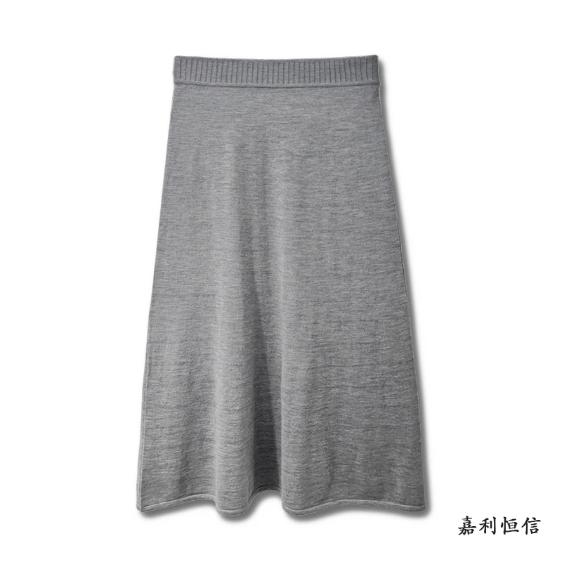 【匠心工艺】优雅经典舒适滑爽精纺丝绒半身裙