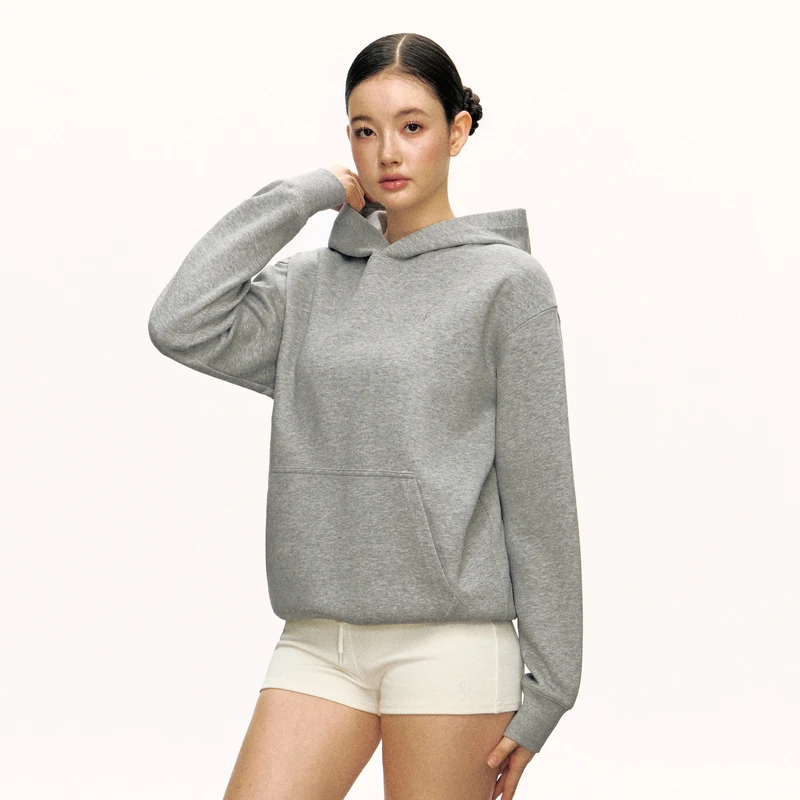 Ariseism  美式复古连帽卫衣外套女2024秋冬新款修身