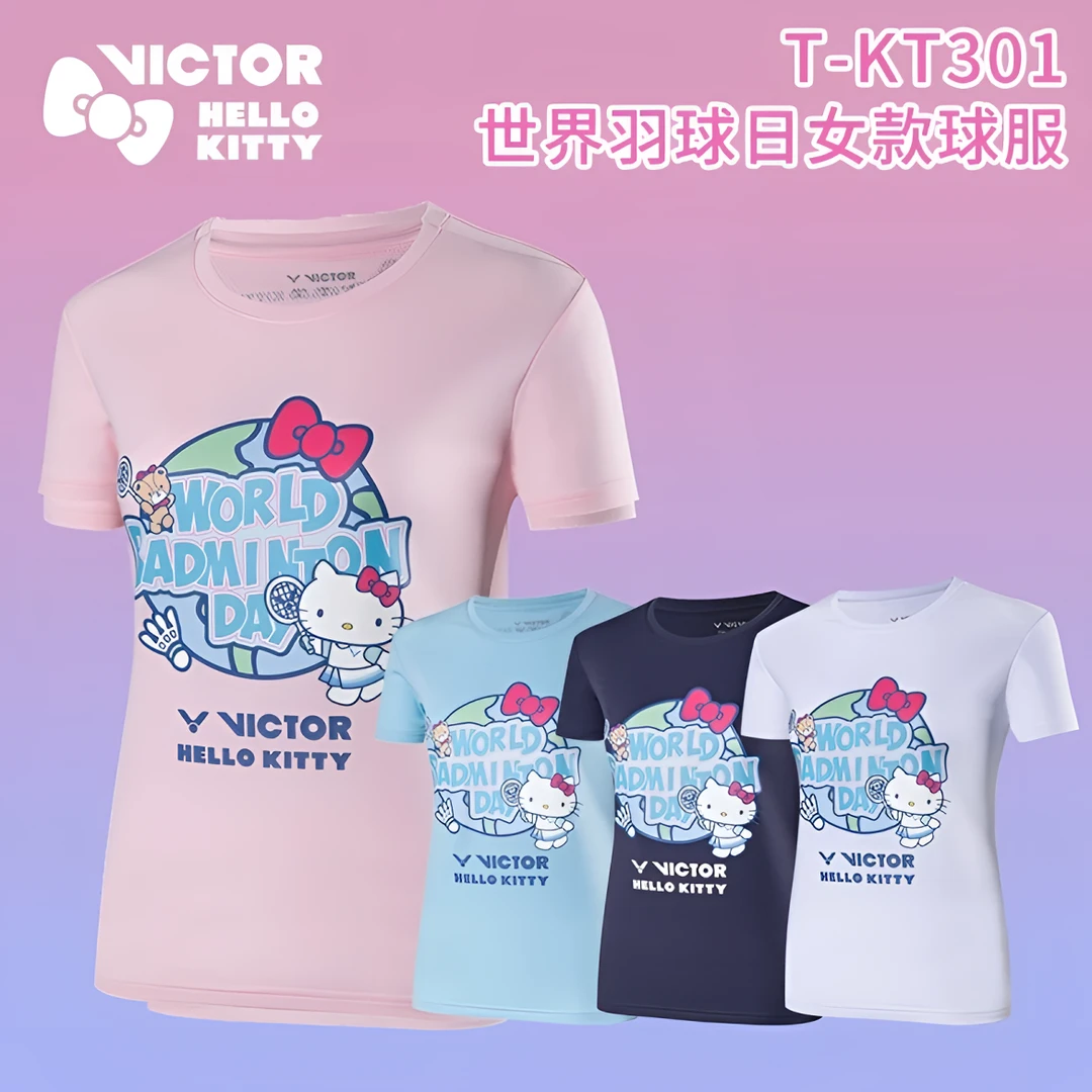 VICTOR/威克多羽毛球服HELLOKITTY联名球服