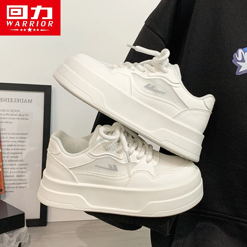 回力夏季新款ins韩版潮流网面女板鞋休闲厚底小白鞋潮鞋港风学生