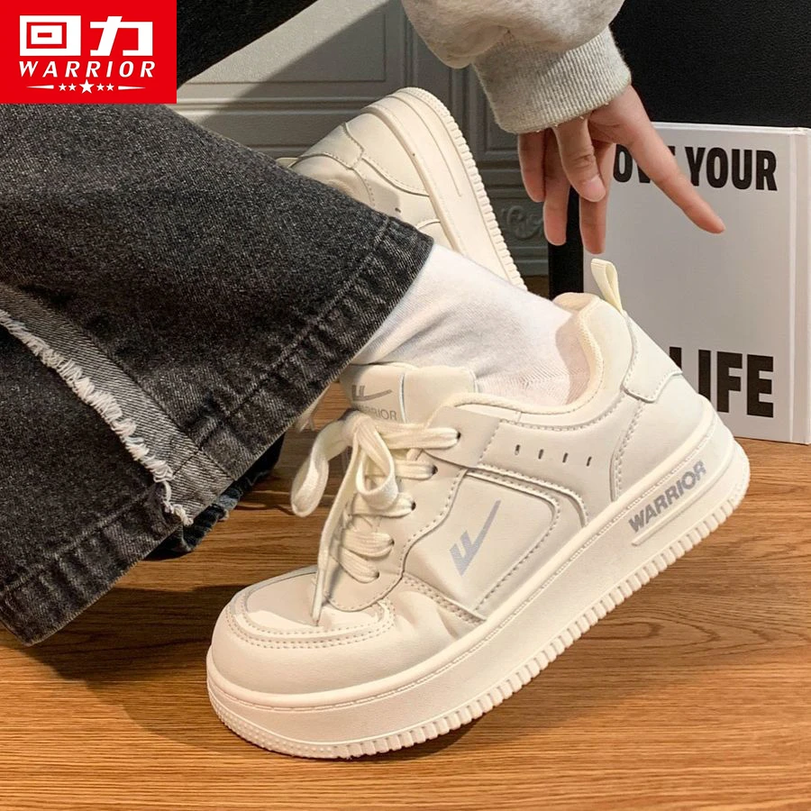回力爆款男鞋2025夏季小白鞋新款学生复古厚底板鞋美式百搭运动鞋