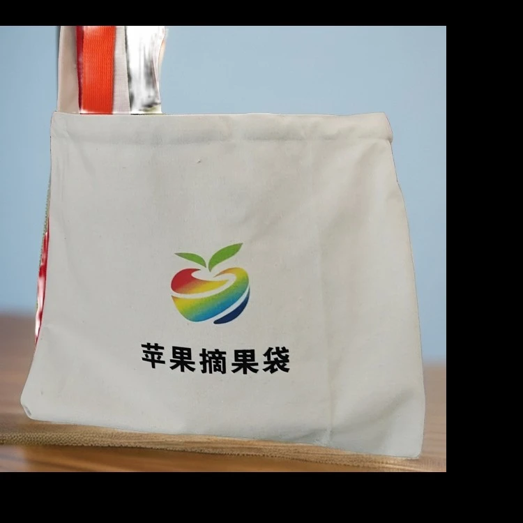 单肩苹果印花摘果袋（10个）可折叠大容量时尚布包布袋子购物袋
