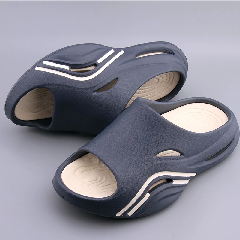 大码男士拖鞋夏季外穿厚底防滑沙滩拖鞋时尚软底室外休闲男款拖鞋