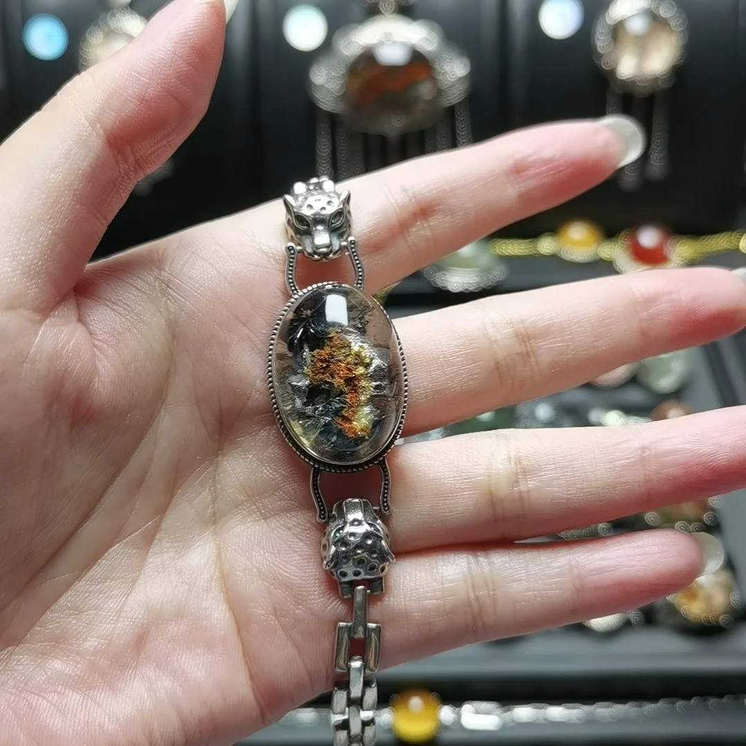 水晶手链银S925镶嵌小*儿