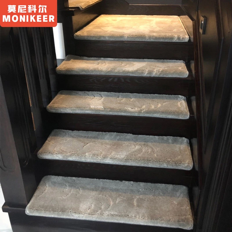 莫尼科尔现代楼梯踏步垫免胶自粘家用防滑楼梯地毯阶梯式地垫定制