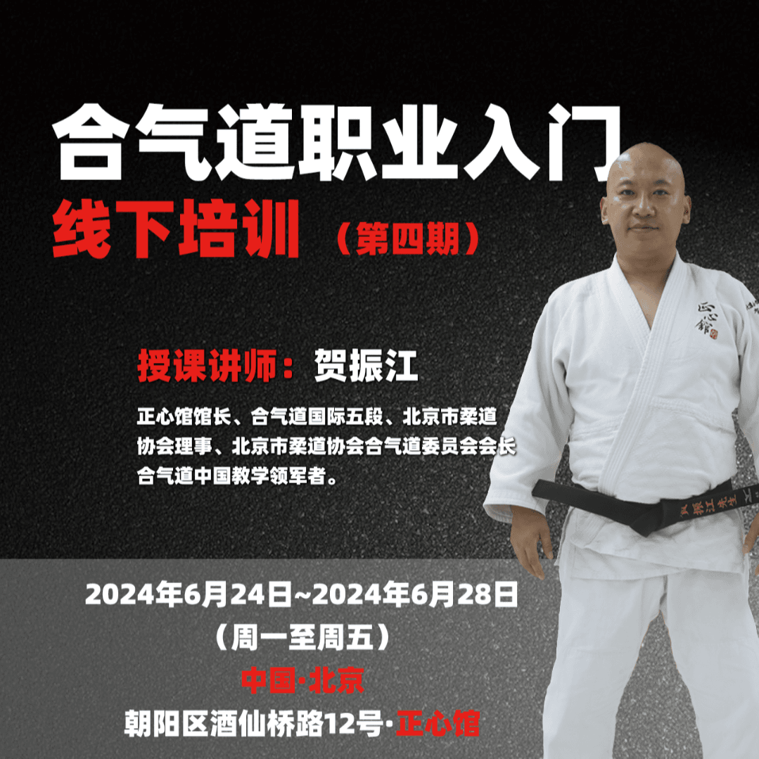 用武之地 合气道职业入门-线下训练营（第四期）【武术、运动、健身】