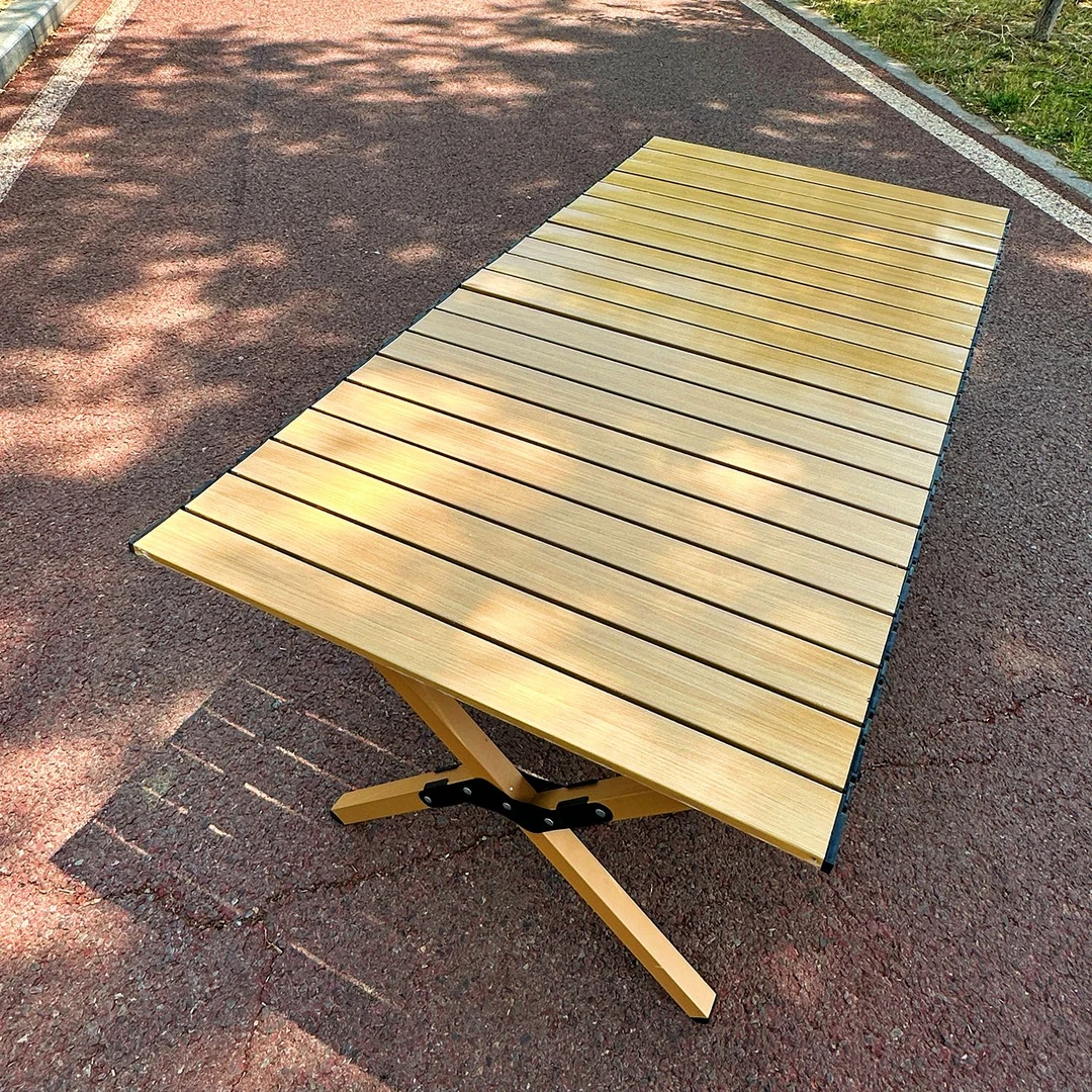 户外露营桌蛋卷桌方腿桌野营桌营地桌折叠桌桌椅便携式野餐折叠桌