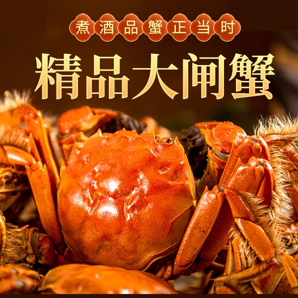 【活蟹】鲜活大闸蟹母蟹2.2-2.0两买8送2到手10只顺丰冷鲜