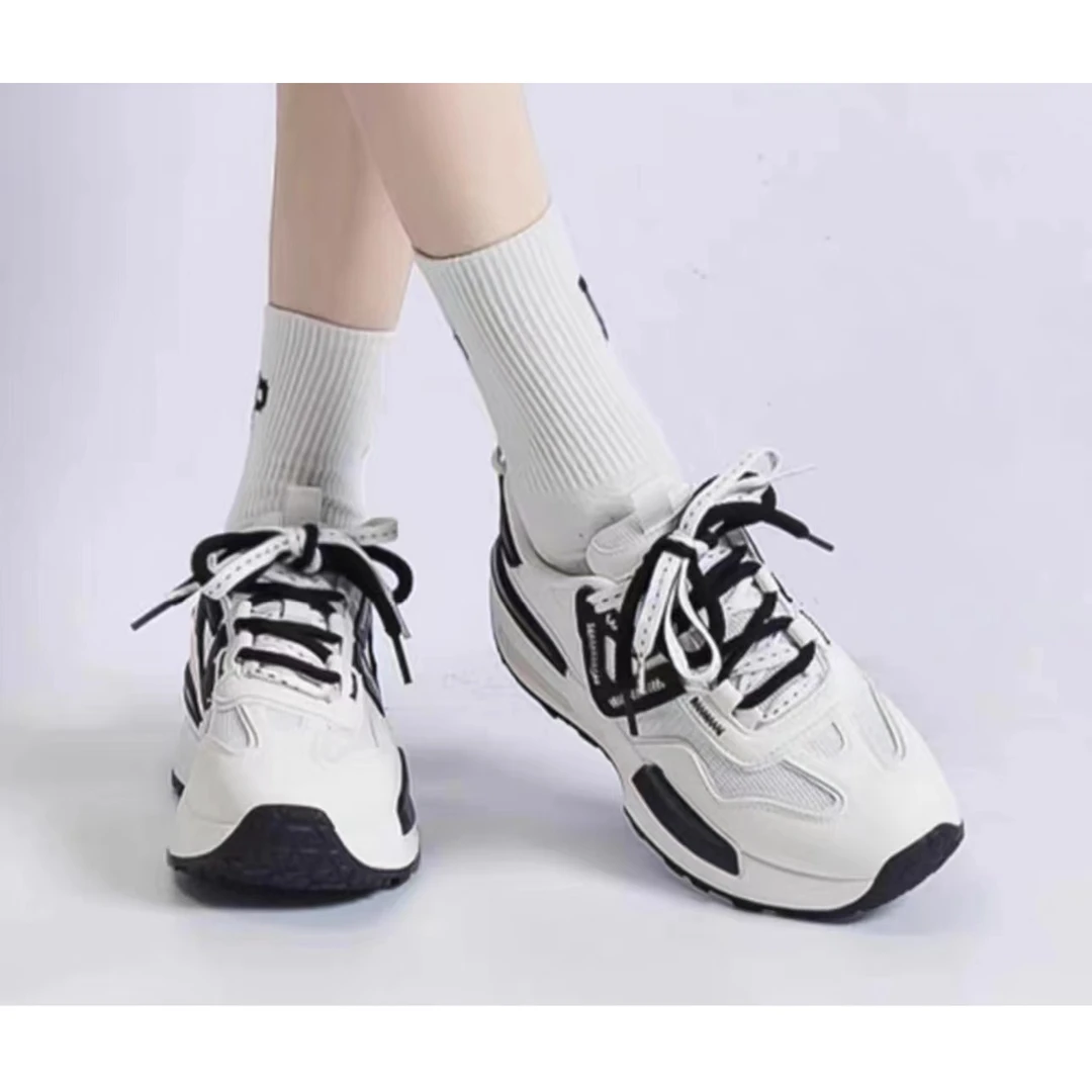 夏季休闲百搭潮牌运动鞋女款2024年新款爆款厚底老爹鞋A2-558-104