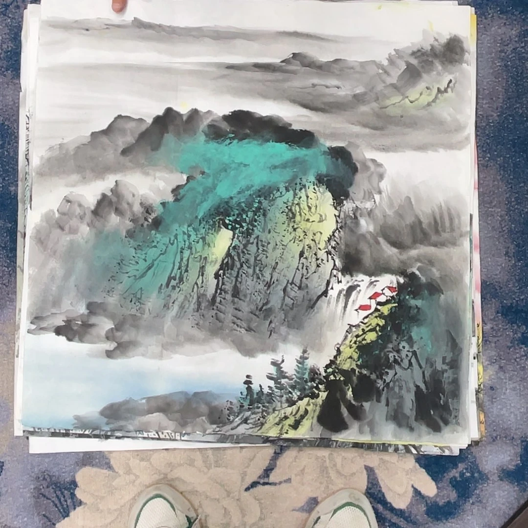书法山水画手绘画2