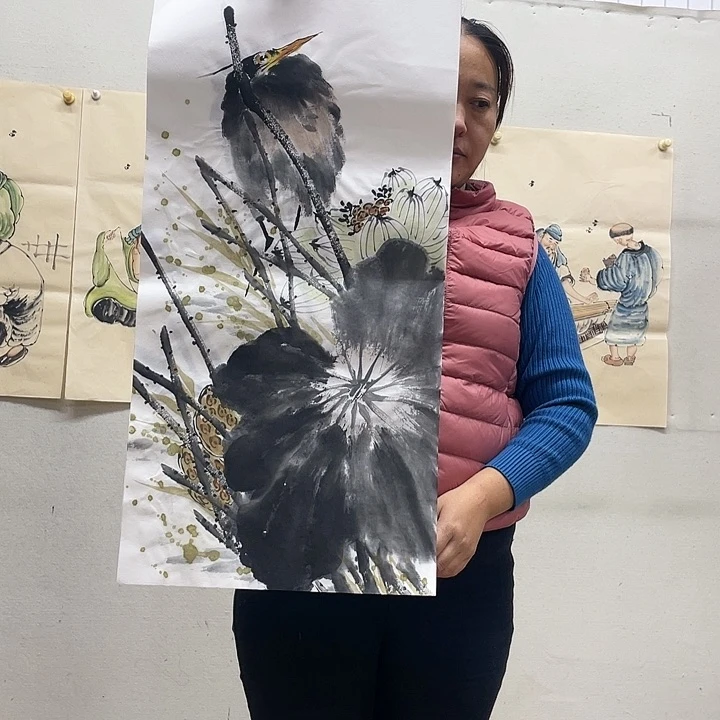 书法手绘山水画作品19