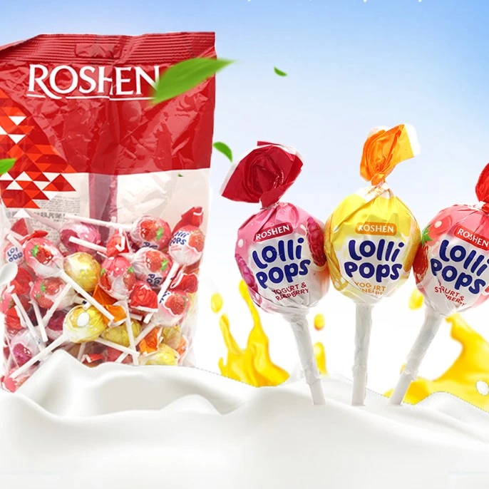 ROSHEN/如胜如胜水果酸奶味棒棒糖920克/袋包邮