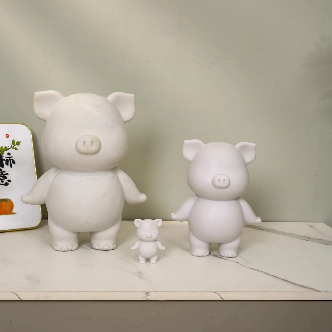 diy流体猪暴力熊酷酷兔子白胚工厂批发零售树脂可爱创意网红