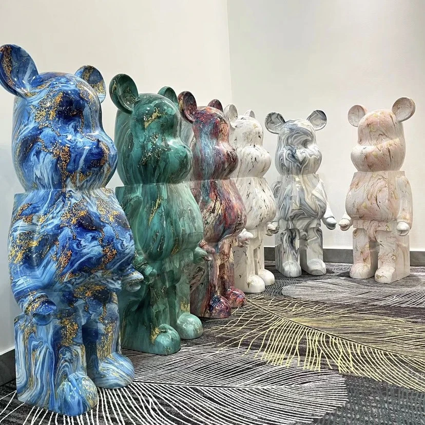 1米-1.35米轻奢超大号暴力熊客厅家居电视柜落地摆件开业新家送礼