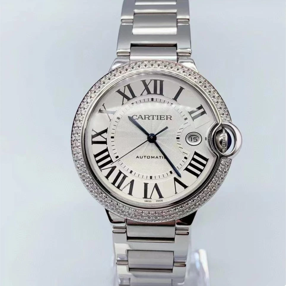 99新 Cartier/卡地亚 蓝气球W69012Z4/42mm后钻自动机械男士腕表