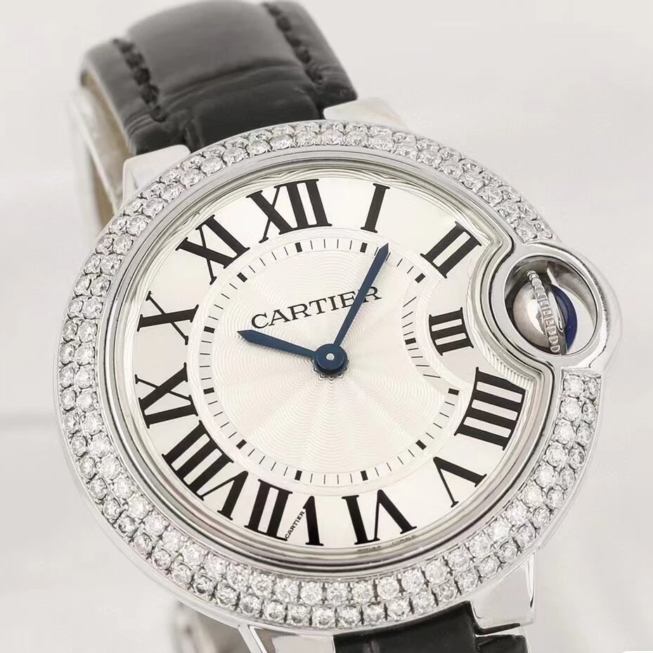 99新 Cartier/卡地亚 蓝气球W6920086/33mm石英后钻22年