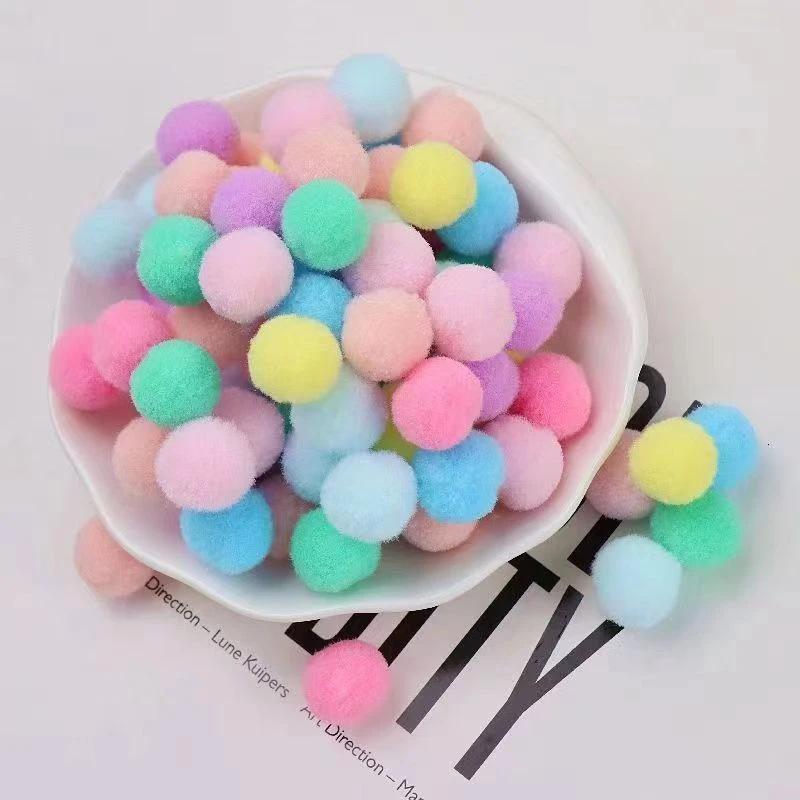 【小九手工】买二份送一份彩色毛球混色毛绒球DIY辅料