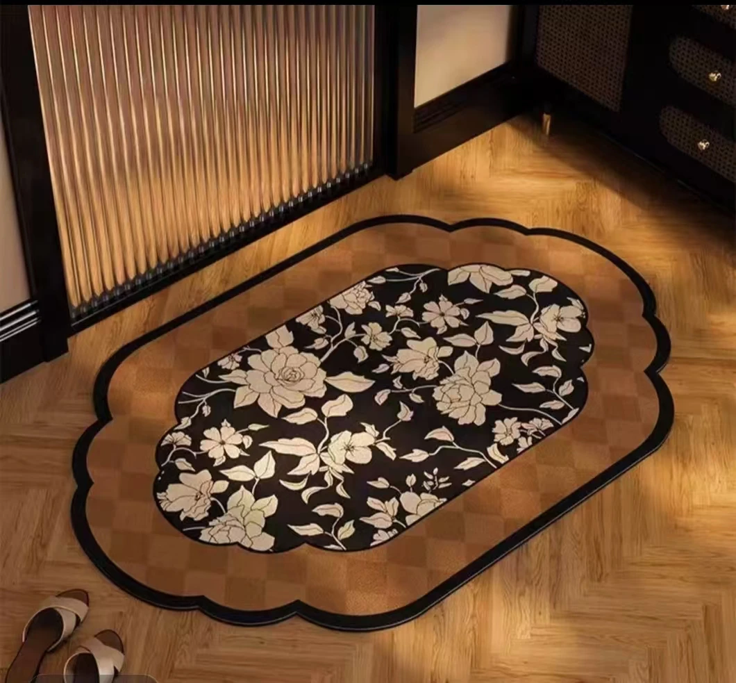 《新品》升级版硅胶网格底潮流新款床边厨房阳台耐磨耐用可裁剪地毯